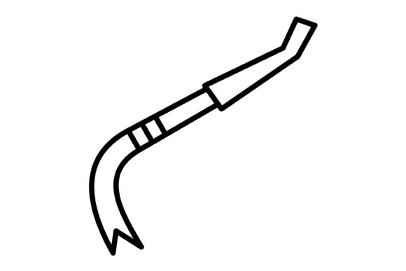 Crowbar Outline Icon: Streamline Your Design Workflow