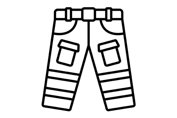 Essential Firefighter Pants Outline Icon for Designers