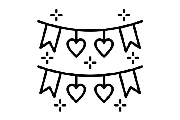 Garlands Outline Icon: A Versatile Visual Toolkit for Any Creator