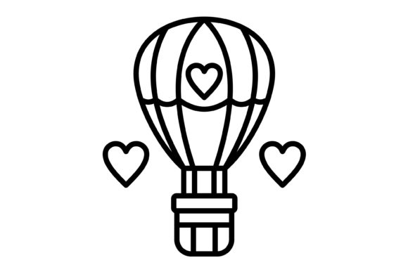 Hot Air Balloon Outline Icon: Elevating Your Visual Communication