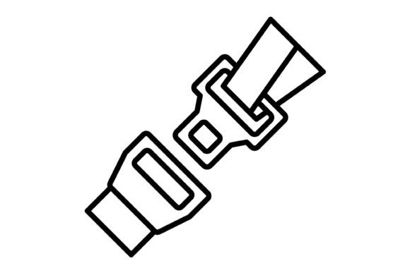 Seat Belt Outline Icon: A Versatile Asset for Modern Design